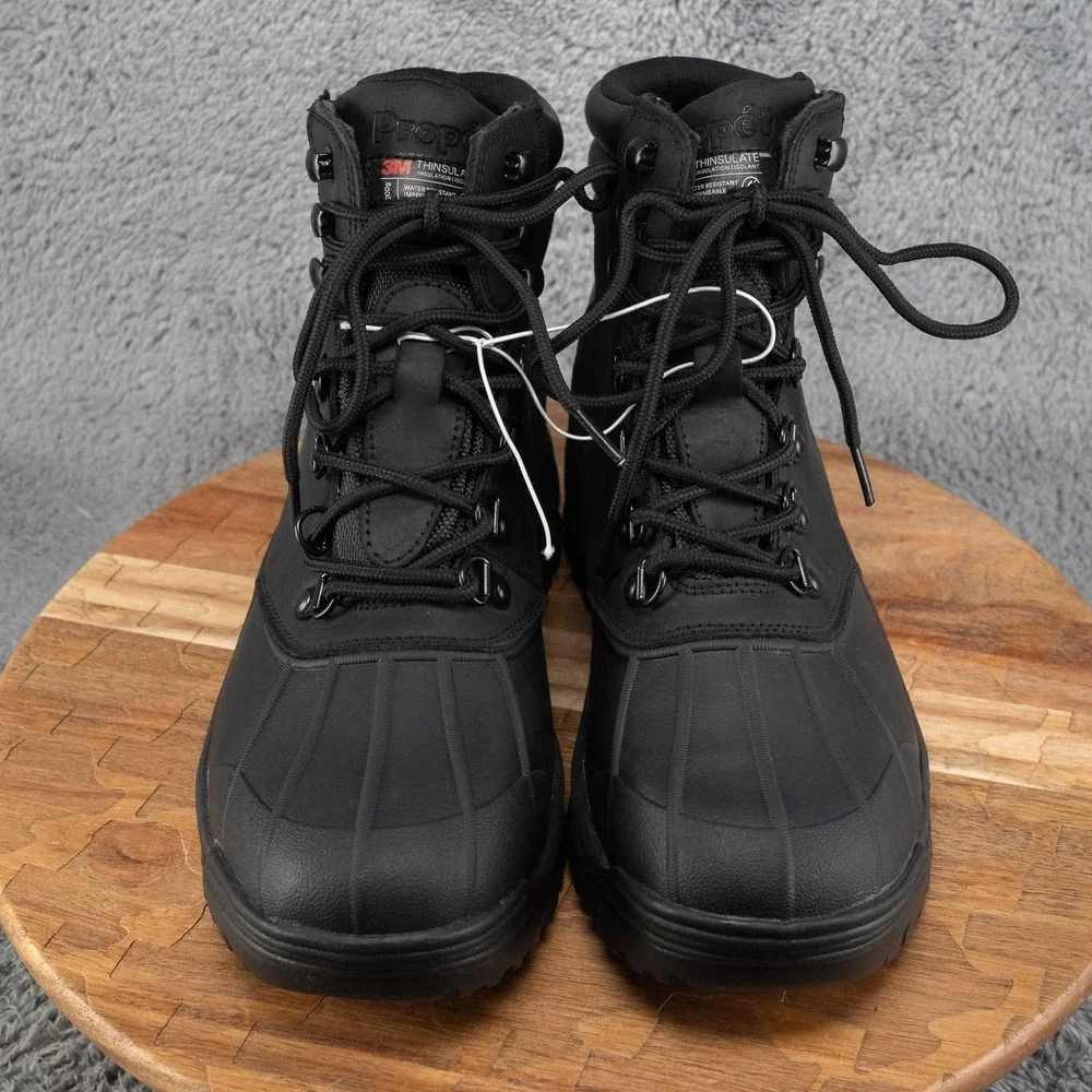 Propet Men's Blizzard Mid Waterproof Winter Boot Black Size 10 (M)